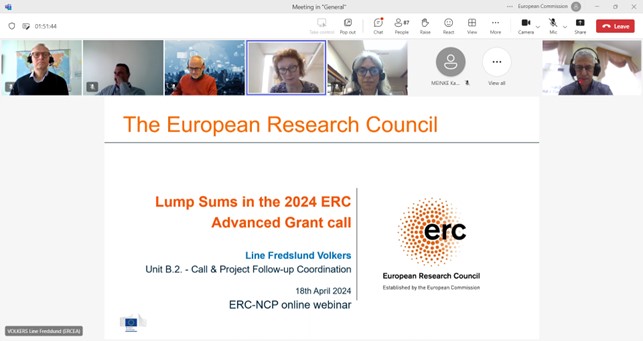 Онлайн-зустріч національних контактних пунктів Європейської дослідницької ради