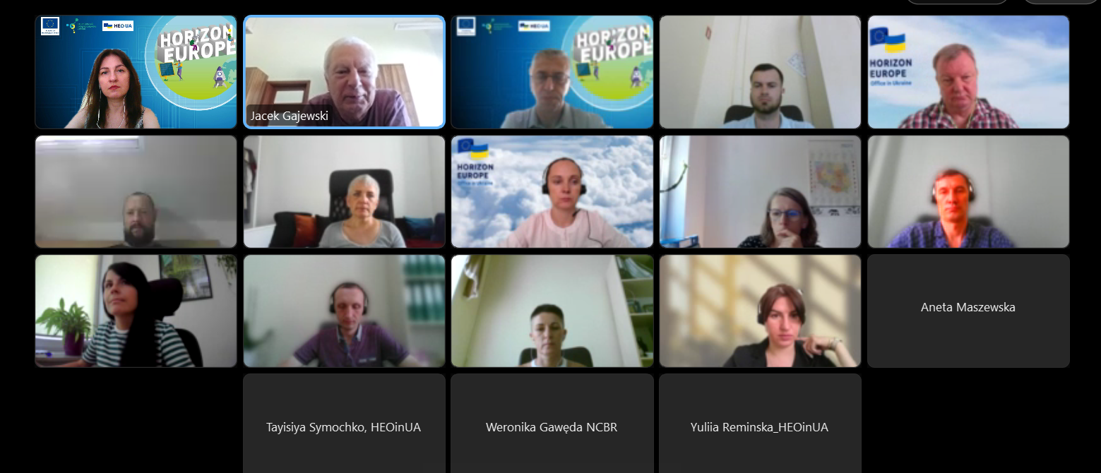 Horizon Europe Office in Ukraine, NFU had a meeting with Polish potential participants of Horizon Europe Programme