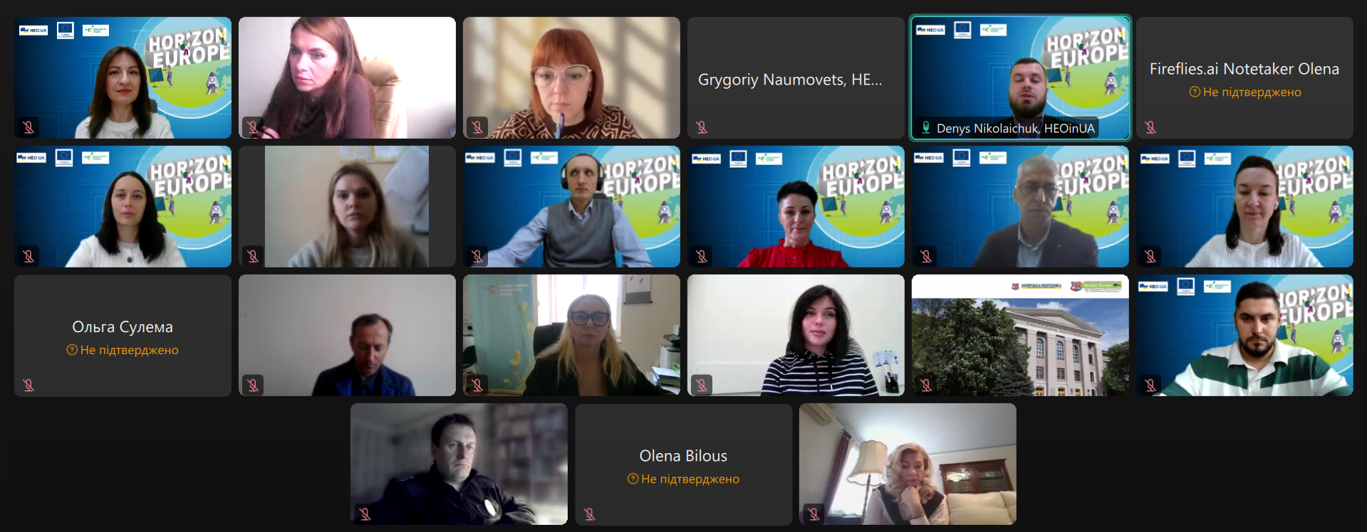 The first webinar of a series of training events for representatives of the Horizon Europe NPCs, initiated by Office of Horizon Europe in Ukraine, NRFU, took place