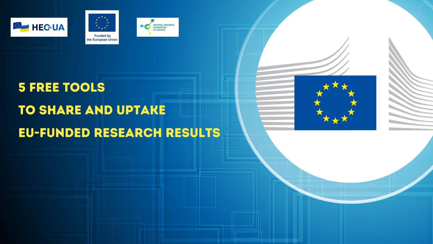 5 free tools to share and uptake EU-funded research results