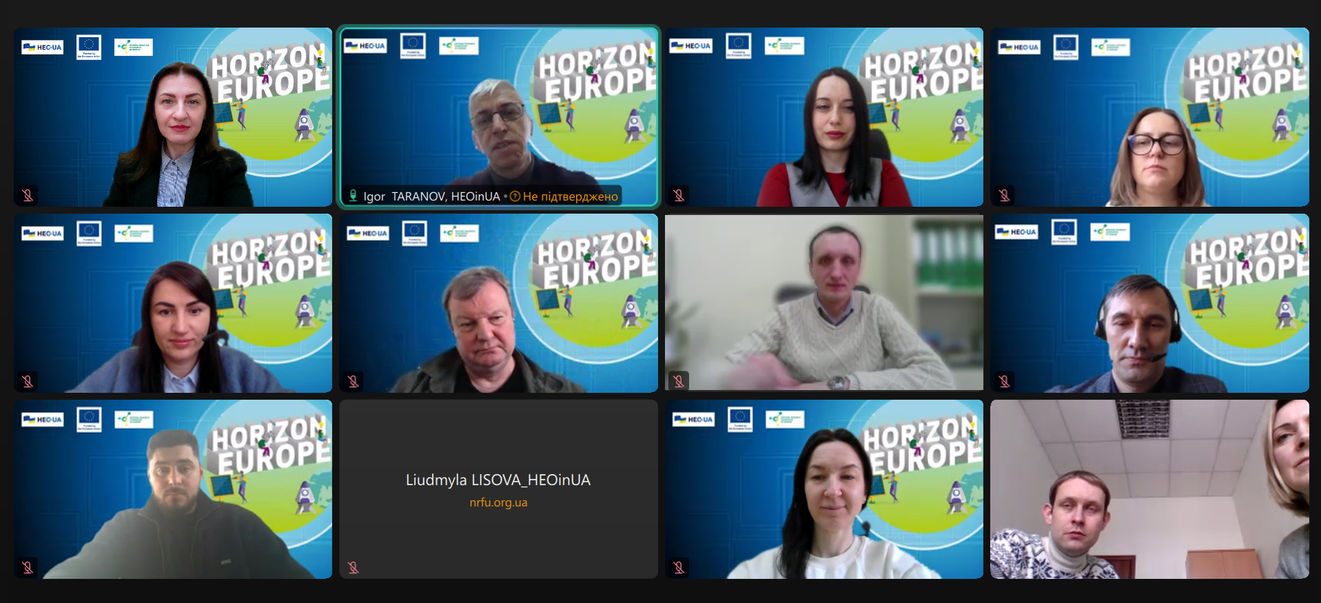 Experts of Horizon Europe Office in Ukraine, NRFU held an online consultation for representatives of the Institute of Land Management of NAAS of Ukraine