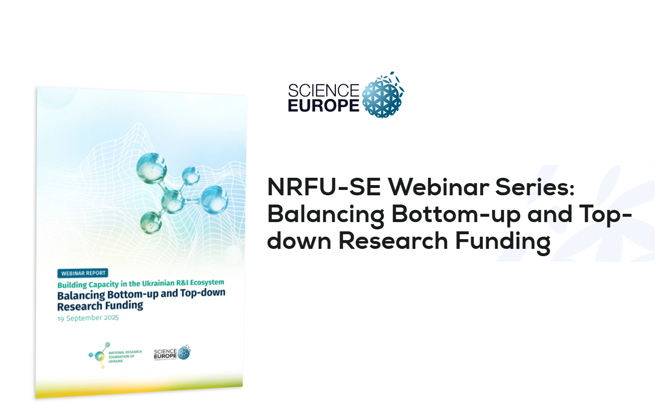Science Europe–NRFU Webinar on Balancing bottom-up and top-down research funding
