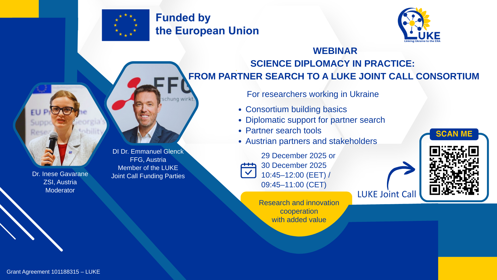 Register now – Science diplomacy in practice: from partner search to a LUKE Joint Call consortium