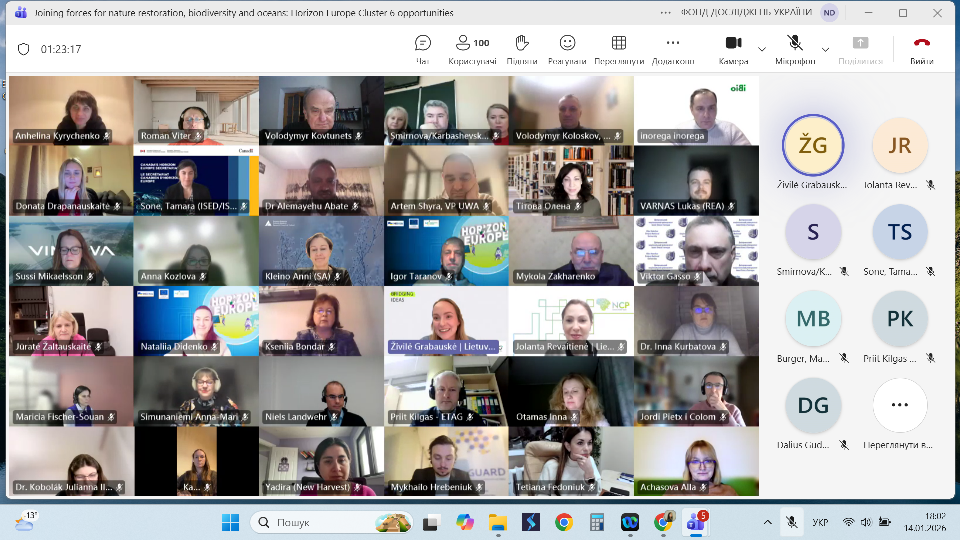 Відбувся міжнародний захід із пошуку партнерів у рамках кластера 6 Програми «Горизонт Європа» на 2026 рік