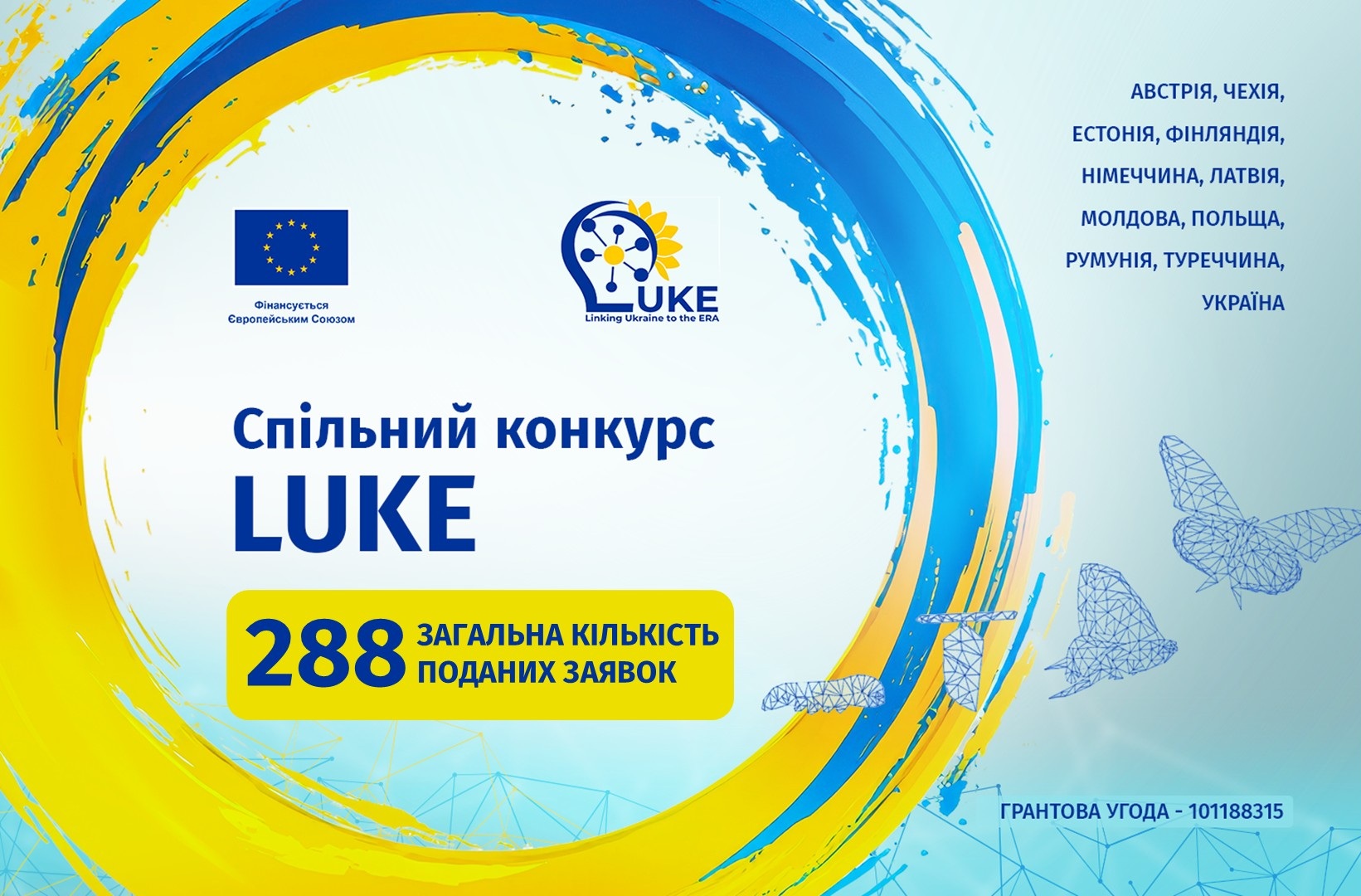 Завершено прийом заявок на Спільний конкурс LUKE: подано 288 заявок