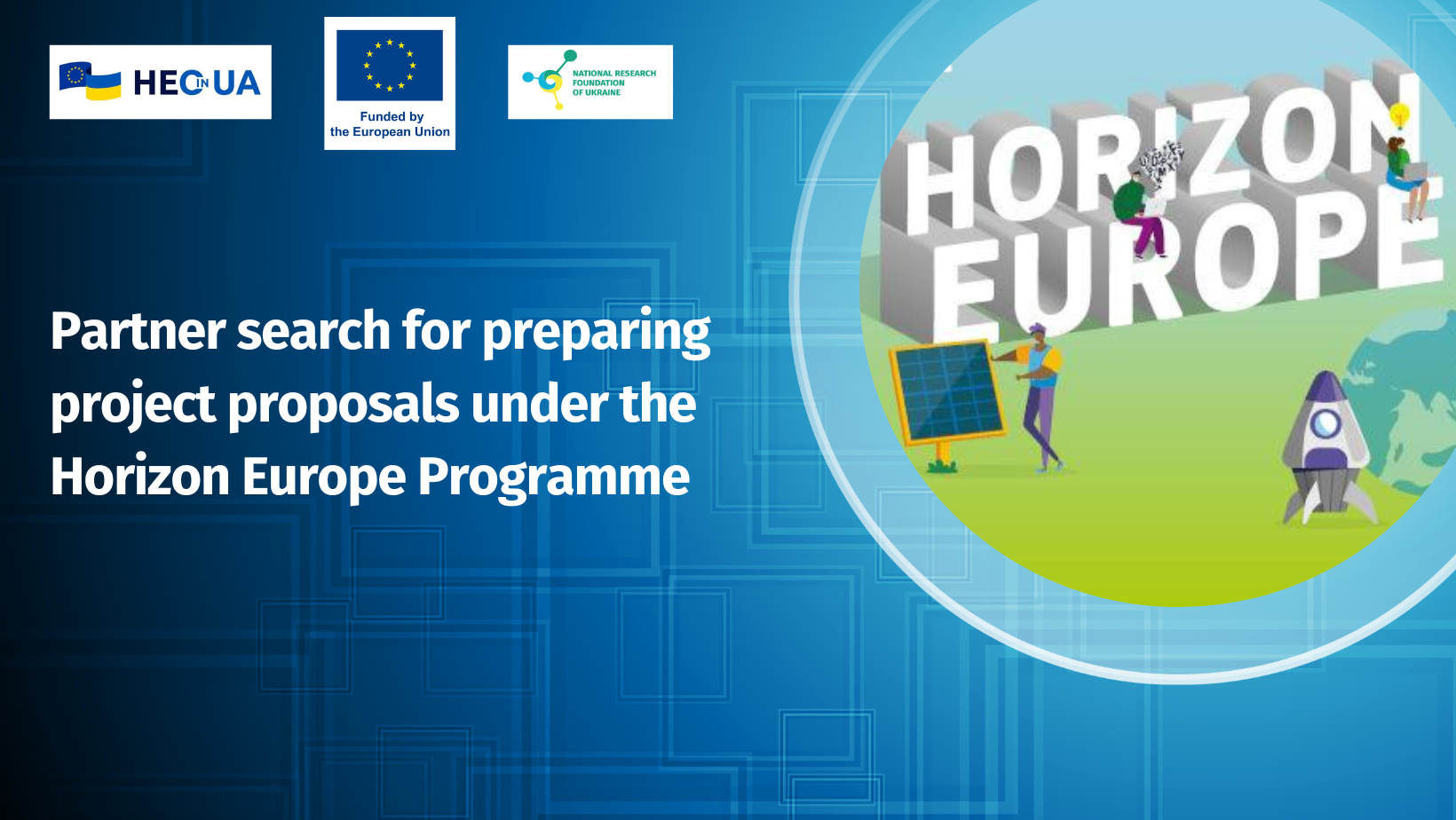 Partner search for preparing project proposals under the Horizon Europe Programme