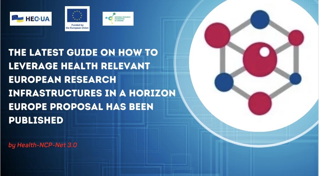 The latest guide on how to leverage health relevant European Research Infrastructures in a Horizon Europe proposal has been published