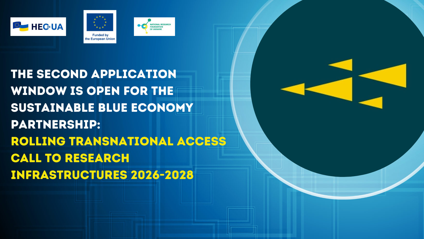 The second application window is open for the Sustainable Blue Economy Partnership: Rolling Transnational Access Call to Research Infrastructures 2026-2028
