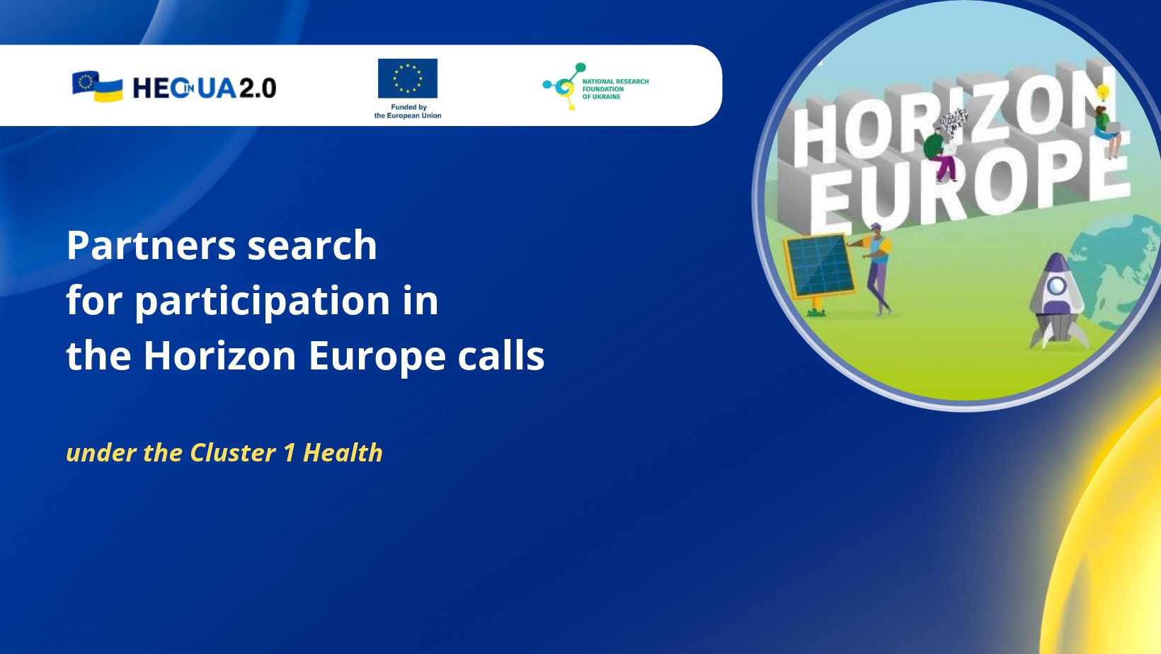 Partners search for participation in the Horizon Europe Health calls